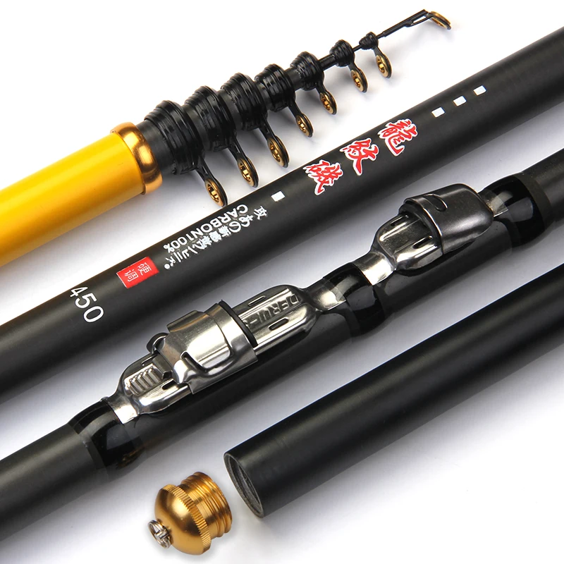 High Carbon Rock Fishing Rod Short Section Superhard Fishing Rod for