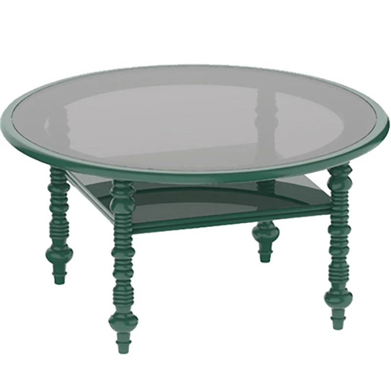 Inyard modern Nordic metal/glass picnic camping dining Roman round table coffee table Inyard modern Nordic metal/glass picnic camping dining Roman round table coffee table