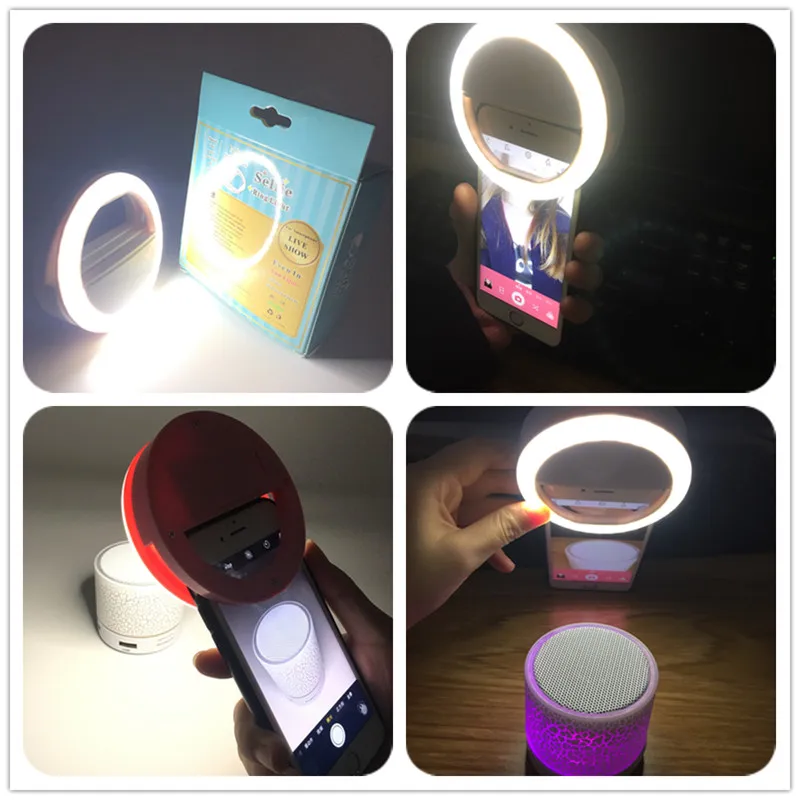 

Mobile Phone Lens Selfie Ring Light Portable Flash Led Camera Phone Photography Enhancing Photography for Xiaomi IPhone Samsung