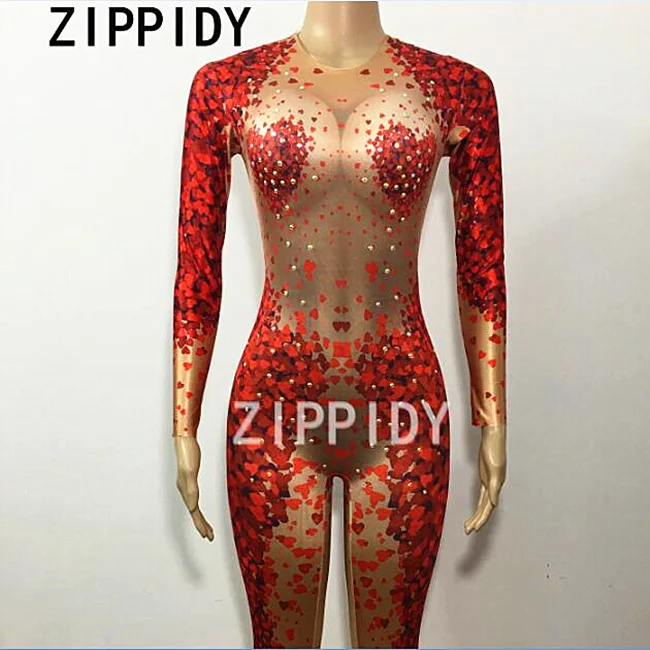 glisten-rhinestone-red-heart-shape-pattern-jumpsuit-big-stretch-one-piece-female-singer-show-nightclub-women's-party-prom-romper