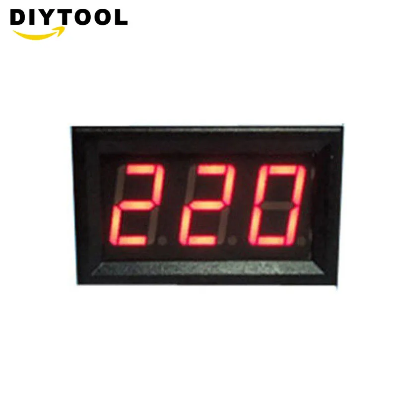 DIY Мини вольтметр тест er цифровой Напряжение тест батареи DC 5 V-120 V красный зеленый синий