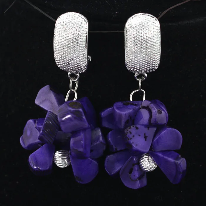 Высококачественные серьги подвески из натурального камня модные PJW163|earrings