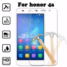Protetor de tela para huawei y6 honor caso tampa de vidro temperado para honor 4a 4a scl-l00 scc-u21 película protetora
