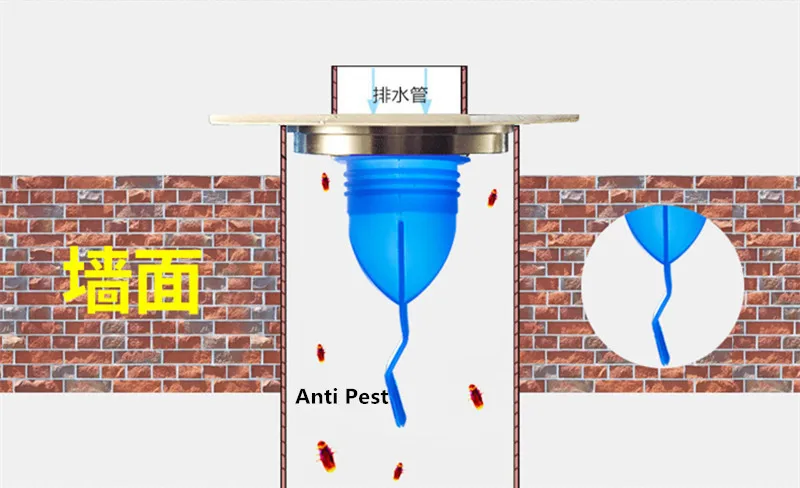 2 шт кухонные аксессуары, силиконовые напольные фильтры для слива, анти-запах, анти-вредитель, фильтр для раковины, запах вредителей, ядро для ванной, трубки, дуршлаги