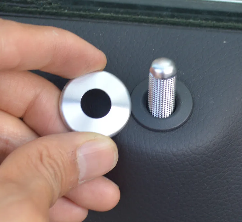  Car Door Lifting Bolt Circle Trim Decals Aluminium Alloy 4pcs For Mercedes Benz E Class W213 C Clas