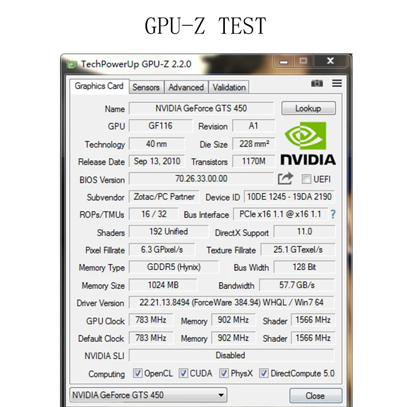 GTS450 1G tarjeta gráfica 128Bit GDDR5 GTS 450 1 GB D5 128Bit Gaming escritorio con tarjeta de vídeo HDMI VGA puertos DVI añadir en tarjetas