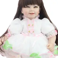 55 см силиконовые куклы Reborn принцесса Младенцы Bonecas Brinquedos спящие куклы-Младенцы игровой дом игрушка девушка подарок лучшая коллекция