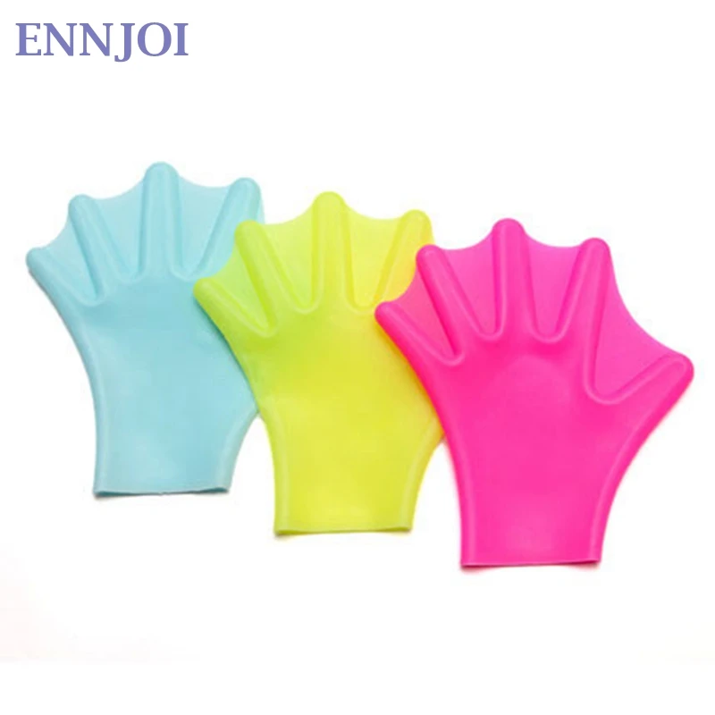 

Unisex Swimming Fins Paired Paddles Diving Fins Webbed Training Pool Diving Hand Gloves Swimming Fins for Adult Children