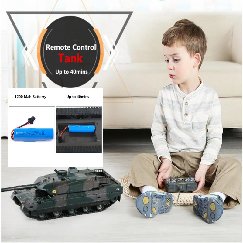 

2018 Remote control tank large charging war tank toy remote control vehicle car tank model boy toy