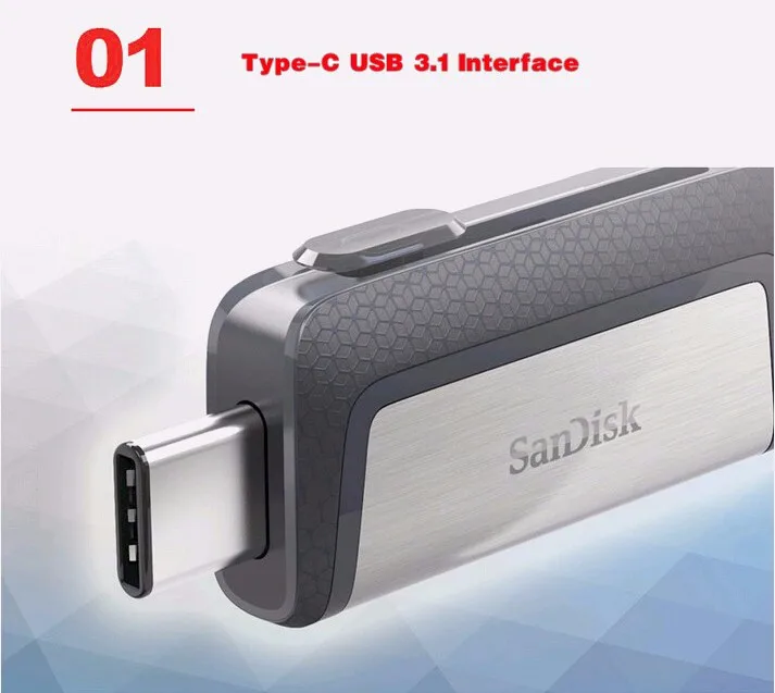 Флеш-накопитель sandisk SDDDC2 32gb type-C USB3.1 двойной OTG USB флеш-накопитель 16gb 150 м/с 64gb memoria usb флеш-накопитель 128 gb