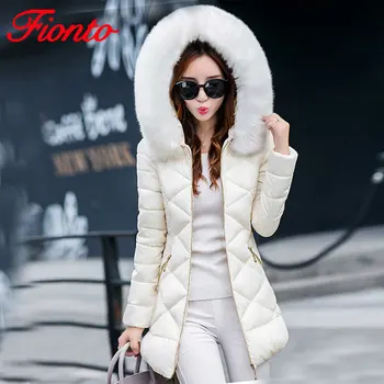 

Winter Jacket Women 2017 Park Long Female Jacket Thick Coat Warm Women's Winter Coats manteau femme hiver chaqueta mujer A1908