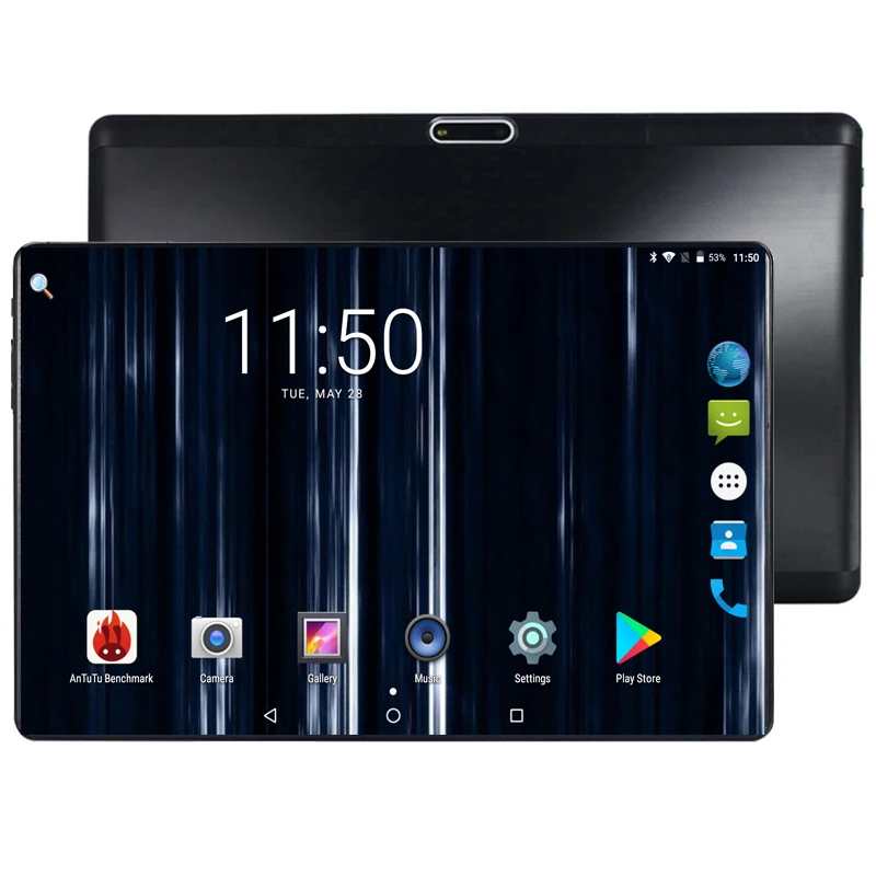10-дюймовый планшетный ПК с системой андроида и 9,0 Octa Core 128 ГБ Встроенная память 6 ГБ Оперативная память 3g, 4G, FDD, LTE, телефонный звонок планшетный ПК 2.5D Стекло 1280*800 ips Медиа Pad