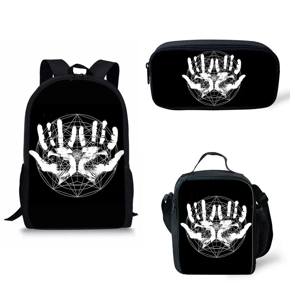 

Customized Image Black Darkness Skull Print School Bags Kids Boy School Backpacks Shoulder Bagpack Children Bookbag Satchel