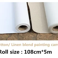 108 см ширина рулон хлопкового холста, масло холст, доска для живописи грунтованный холст. 42in