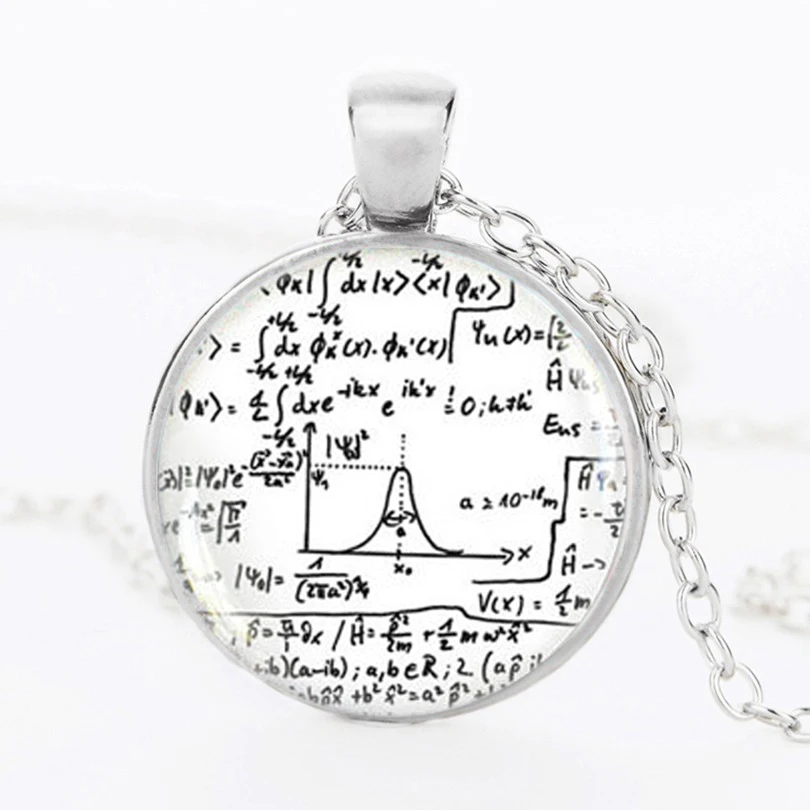 Math Equation Necklace Mathematical Formulas Jewelry Quantum Physics