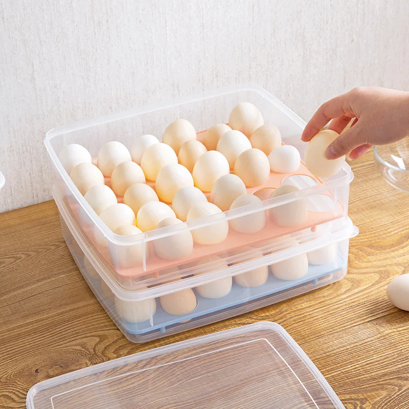 30 Grid Egg Storage Box Hard Plastic Egg Box