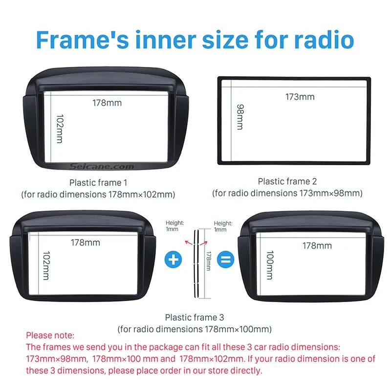 Seicane двойной дин стерео радио панель накладка комплект для 2010+ FIAT DOBLO CD отделка установка рамка ПАНЕЛЬ АУДИО фитинг