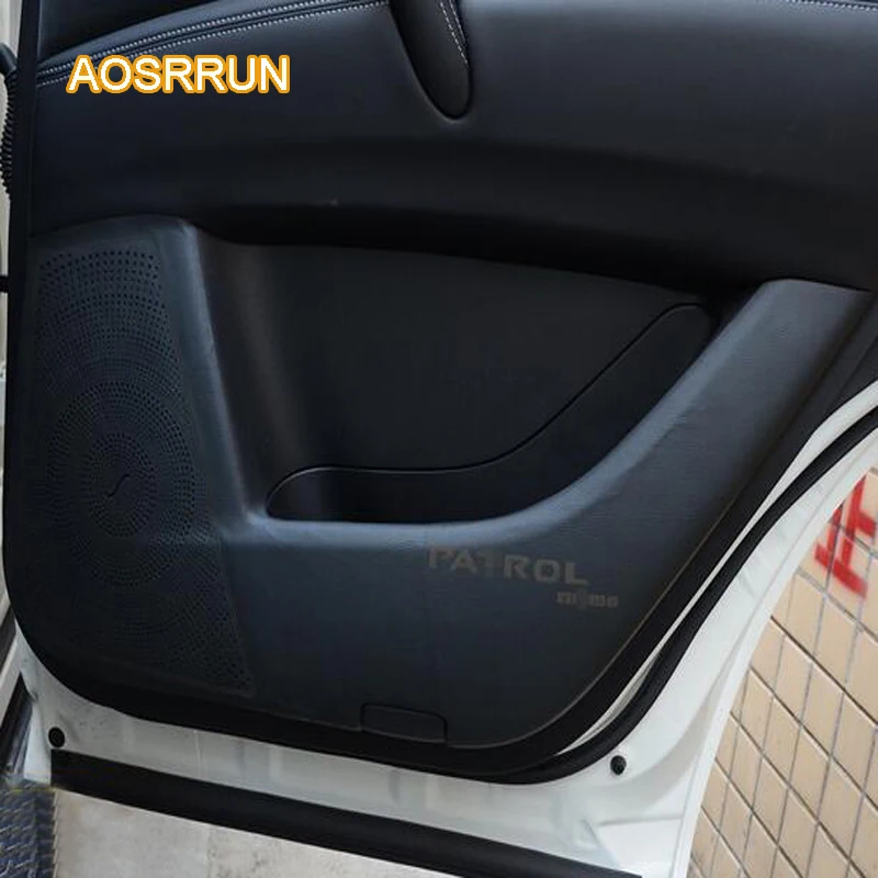 AOSRRUN Sermal дверь анти-удар коврик дверь полна анти-удар защиты колодки для Nissan Patril y62 стайлинга автомобилей