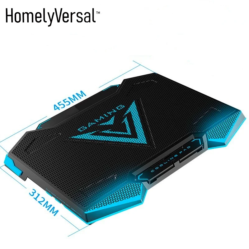 

Hot sale Genuine 5 Fan USB Laptop Cooler Cooling Pad Base LED Notebook Cooler Computer USB Fan Stand For Laptop 11''-17 ''