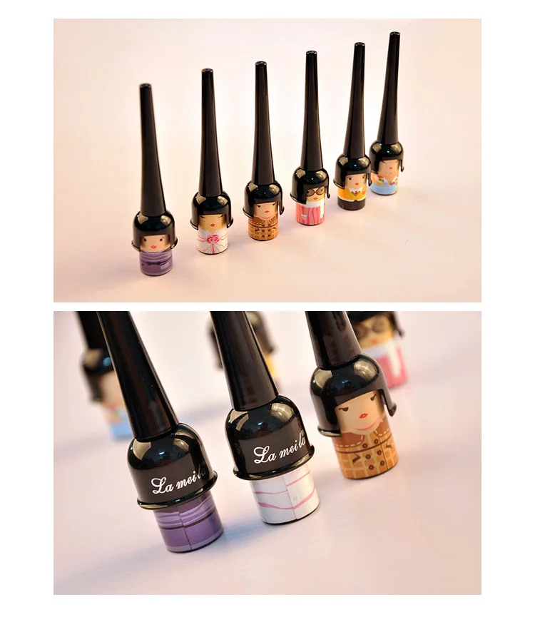 Cute Lovely Doll Style Waterproof Liquid Eyeliner Pen Liner Black Eyeliner Gel Beauty Essentials Longlasting Cute Lovely Doll Style Waterproof Liquid Eyeliner Pen Liner Black Eyeliner Gel Beauty Essentials Longlasting