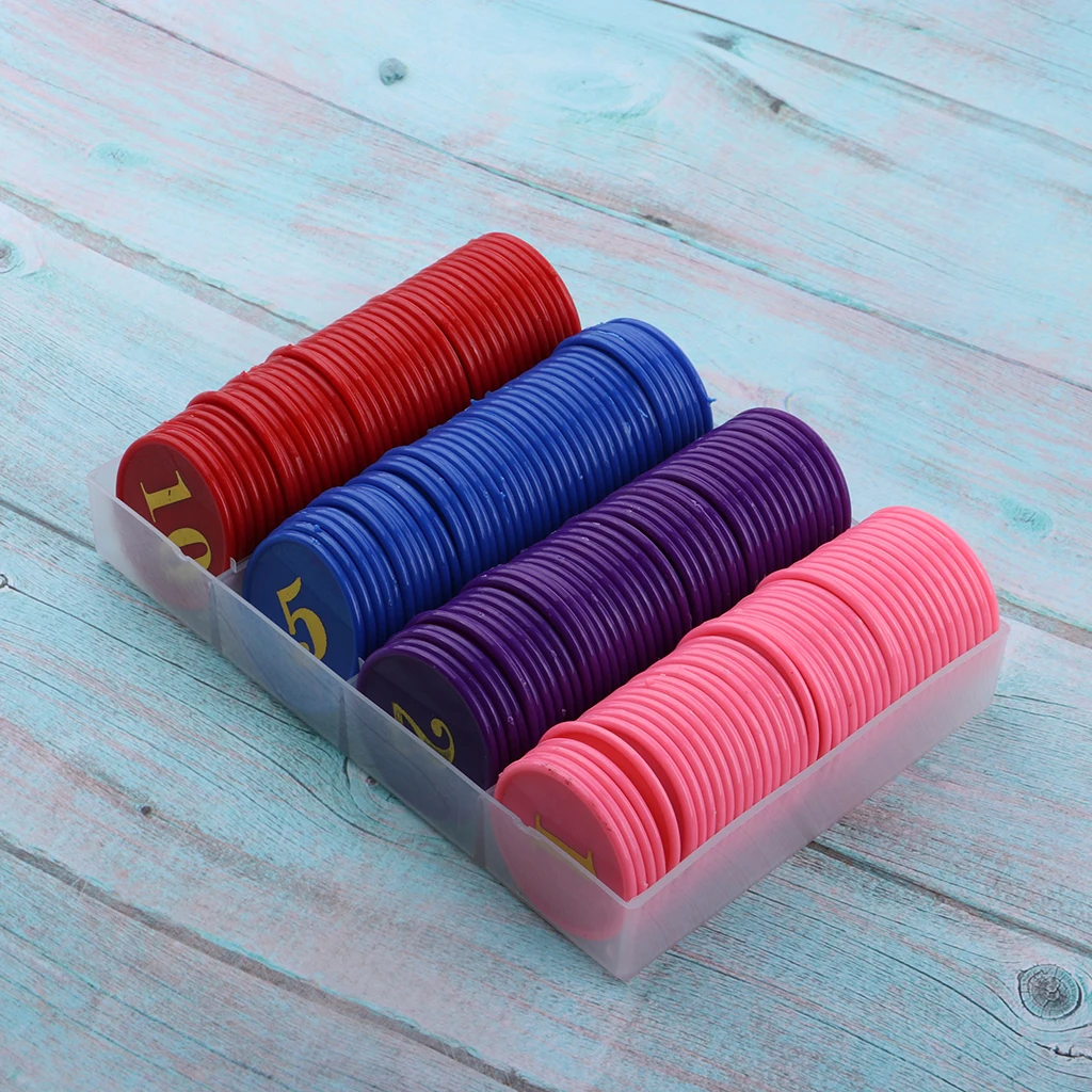 160pcs Acrylic Game Wager Mahjong Money Chips 33mm For Gambling Poker Game Mahjong Playing And Other Recreation Games