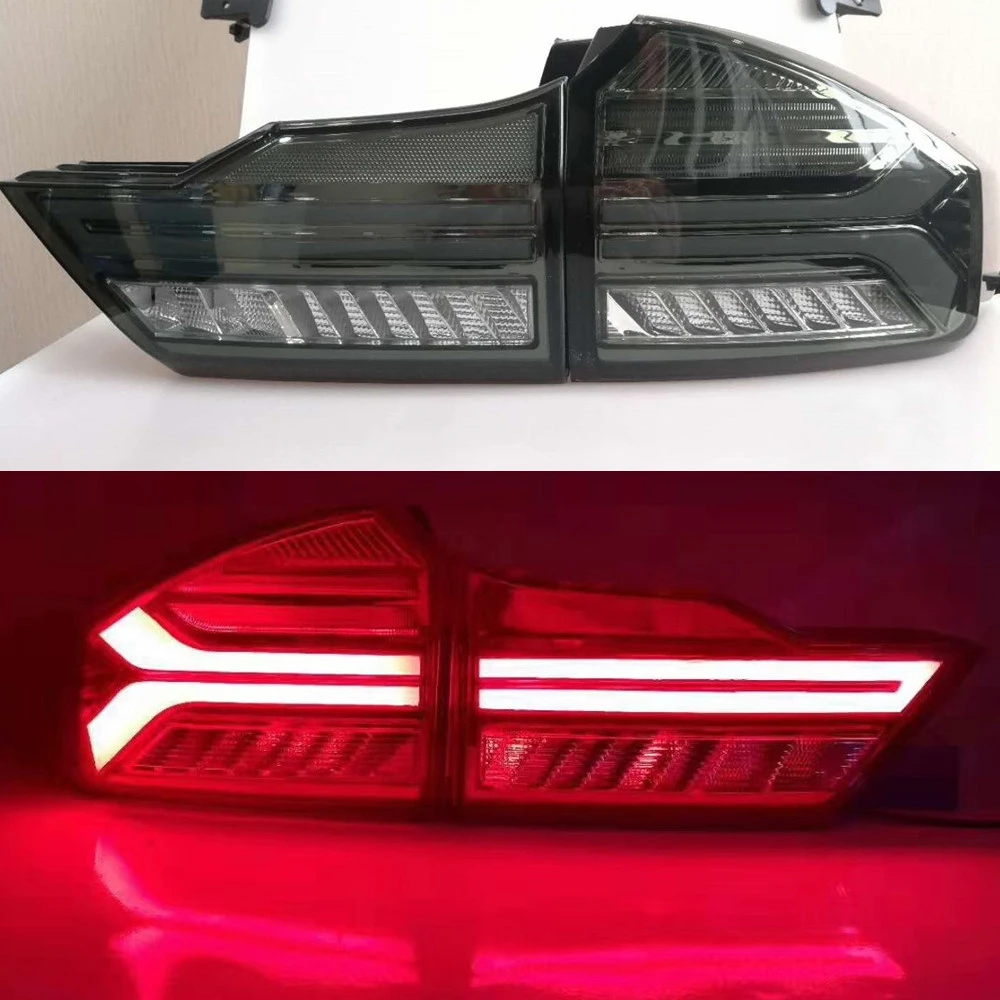 Автомобильные стильные задние фонари для Honda City светодиодные задние фары Противотуманные фары задние фары DRL+ тормоз+ Парк+ Сигнальные огни