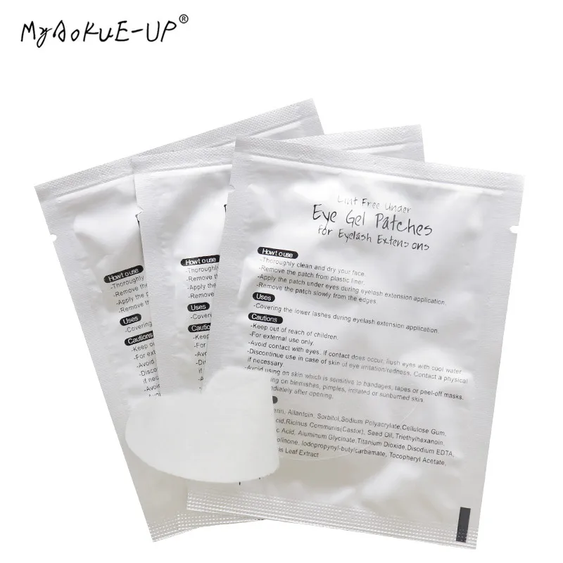 Патчи бумажные под глаза для наращивания ресниц 200 парт|eyelash brush|padded undergarmentseyelash model