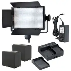 Godox led500c (lux: 2900) 3300 К-5600 К светодиодный непрерывный свет лампы Панель + двойной зарядное устройство + Батарея