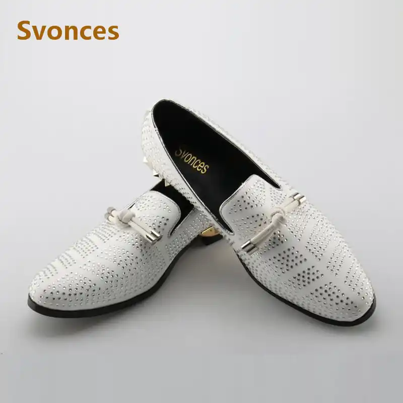 white dressing shoes
