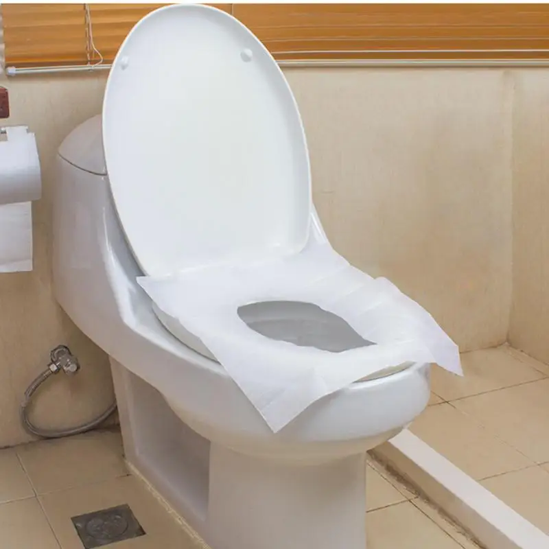 

New 10Pcs Pocket Size Waterproof Camping Travel Outdoor Toilet Paper Pads Practical Safe Disposable Paper Toilet Seat Covers