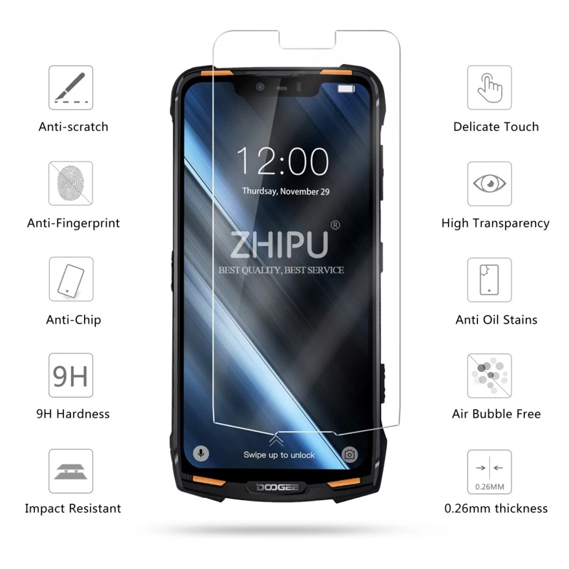 Закаленное стекло Для Doogee S90 Pro 6 18 &quotЗащитное для экрана 2.5D 9H Премиум защитная