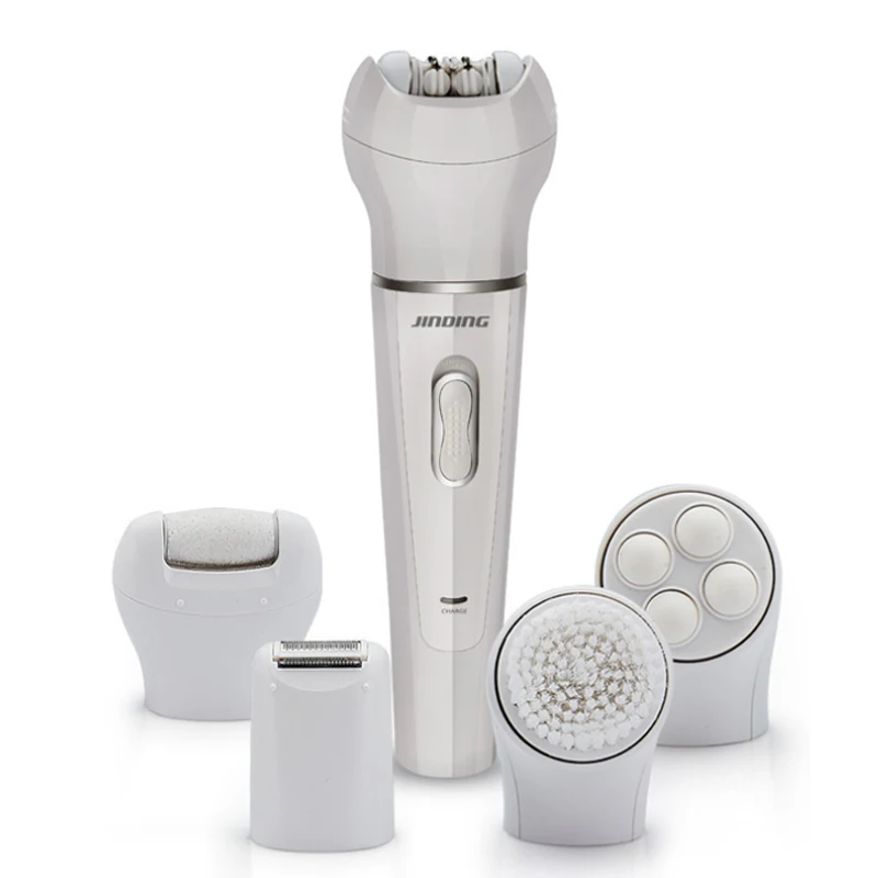 

Multi-functional Epilator Body Hair Removal Machine Rechargeable Lady's Facial Cleansing & Foot File & Electric Epilator