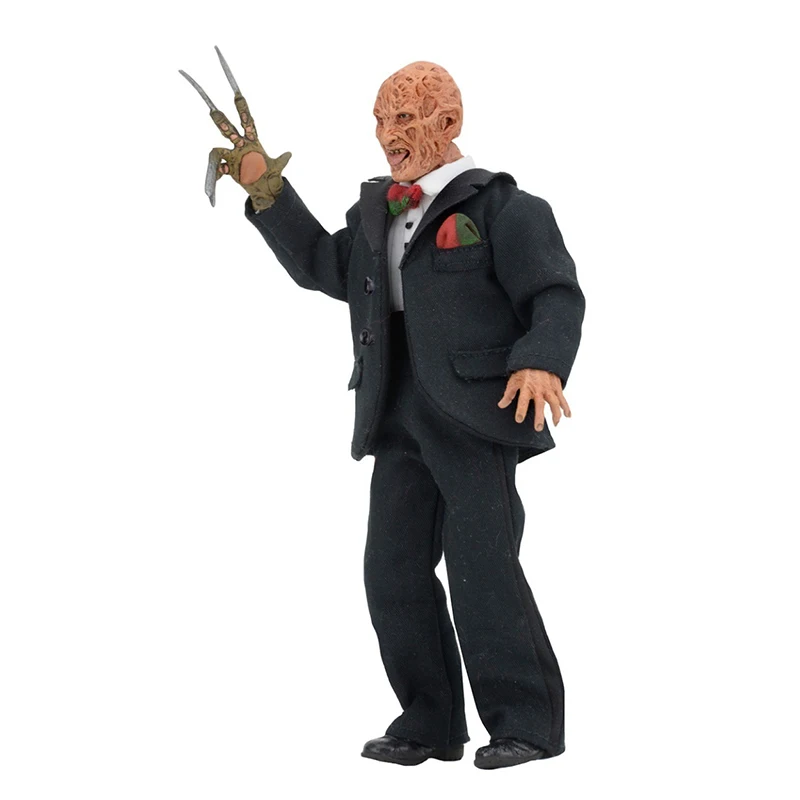 NECA Real Clothes Nightmare on Elm Street Freddy Krueger With LED PVC Action Figure Toys Dolls Halloween Christmas Gift (6)
