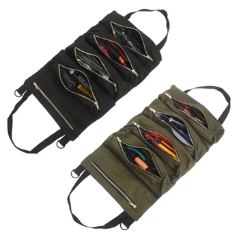 

Portable Roll Large Wrenches Roll Tools Bucket Roll Up Pouch Muti Functional Storage Bag