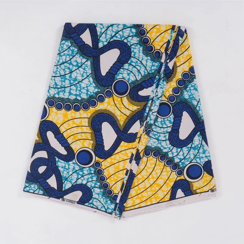 

mylb Ankara African cotton Wax Prints Fabric Hollandais Wax High Quality 6 yards African Fabric for Party Dress
