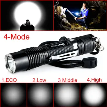 

Powerful led Flashlight Outdoor Dimmable 800LM 4Modes LED L2 Pocket aircraft aluminum Flashlight Torch For Outdoor Camping