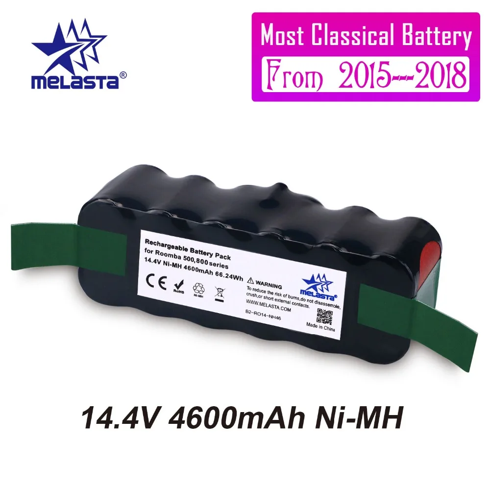 Melasta Classical 4.6Ah 14.4V NIMH battery for iRobot Roomba 500 600