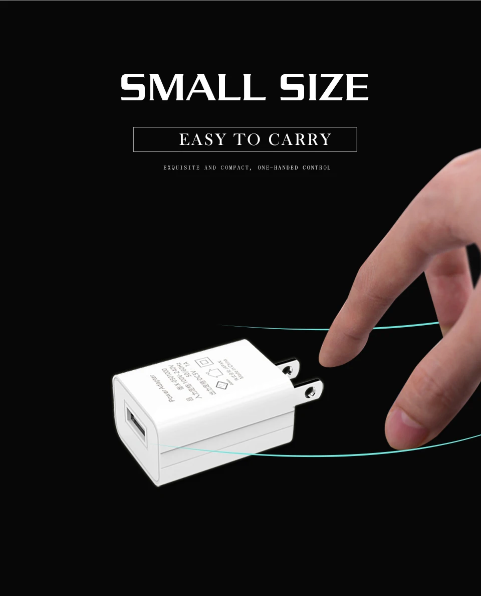 5V1A USB Charger Adapter Travel Wall US Standard Mobile Phone High Quality Electronic Plug Stable Charging White and Black (11)