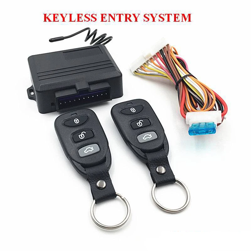 12V Universal Car Alarm Systems Kit Door Lock Vehicle Keyless Entry