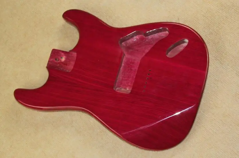 

free shipping Factory Wholesale Red ASH Wood Electric Guitar Body,Can Change Color/Wood