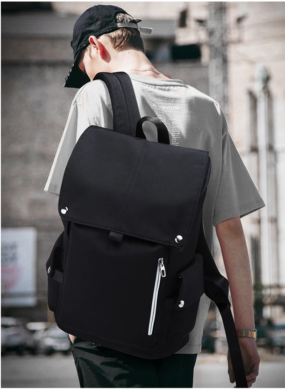 Mens Backpack Laptop Backpacks 17 Inch 15.6 Waterproof Mochila Black Women Backpacking USB Charging Student Travel Large Bagpack (18)