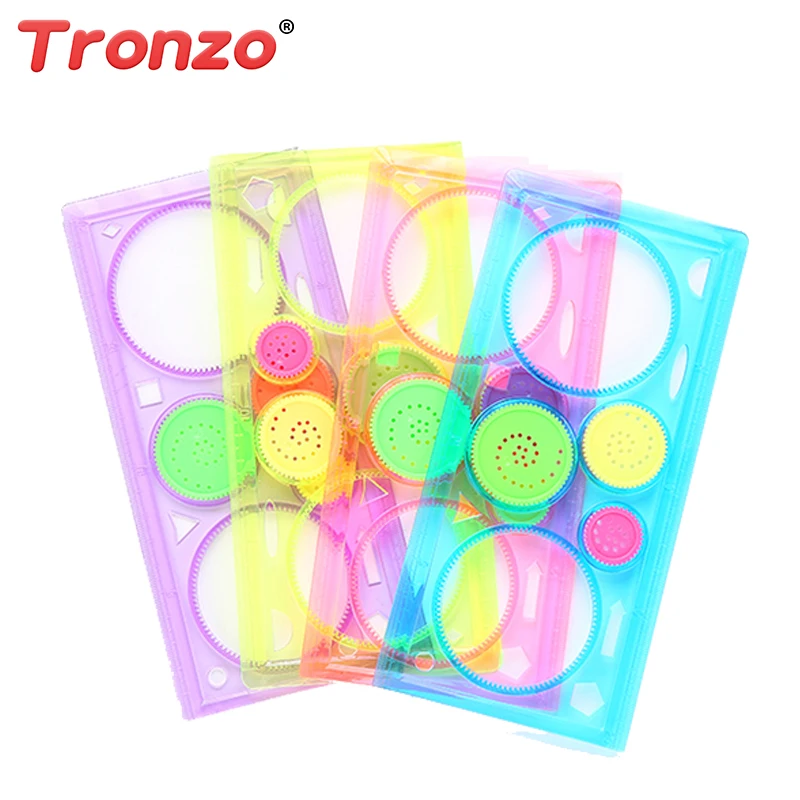 

Tronzo Educational Toys Magic Children's Sketchpad Drawing Template 2018 New Baby Spirograph Sketchpad Drawing Boards Rule