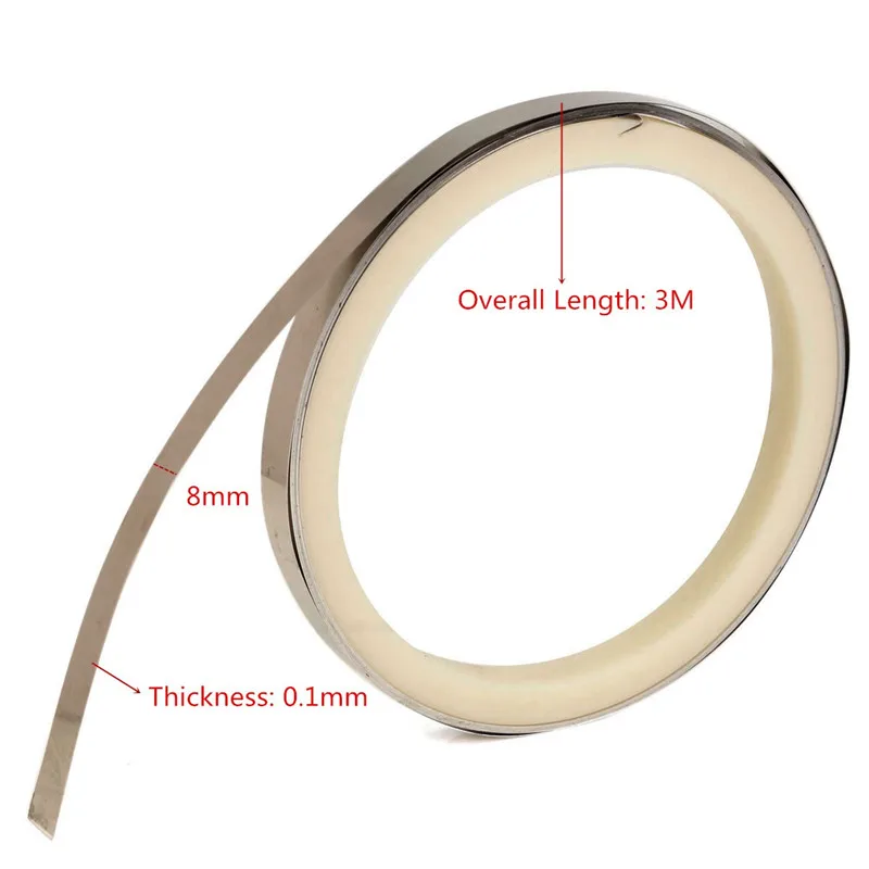 Горячая 300 см 8 мм x 0,1 мм Чистый Никель лента для Li 18650 батареи точечной сварки совместима для точечной сварочной машины