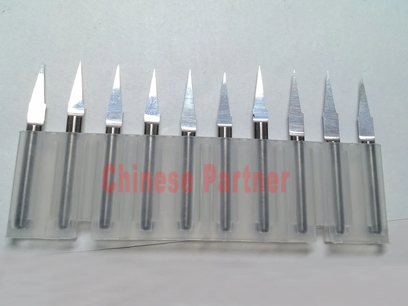 

10 pcs 3.175mm 10 Degree 0.3mm V Shape Flat Bottom Carbide Engraving Milling Cutters Spiral Bit CNC Router bits tools