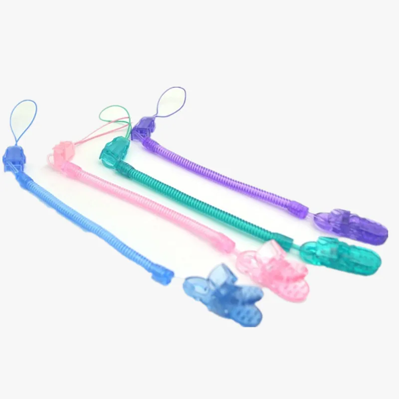 

Baby Pacifier Clip Pacifier Chain Tractile Spring Coil Pacifier Chain Clip Baby Soother Nipple Holder for Baby Kids Accessories