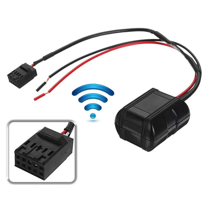 1x Auto Bluetooth Module font b Radio b font 12V CD Head Units AUX Adapter Cable