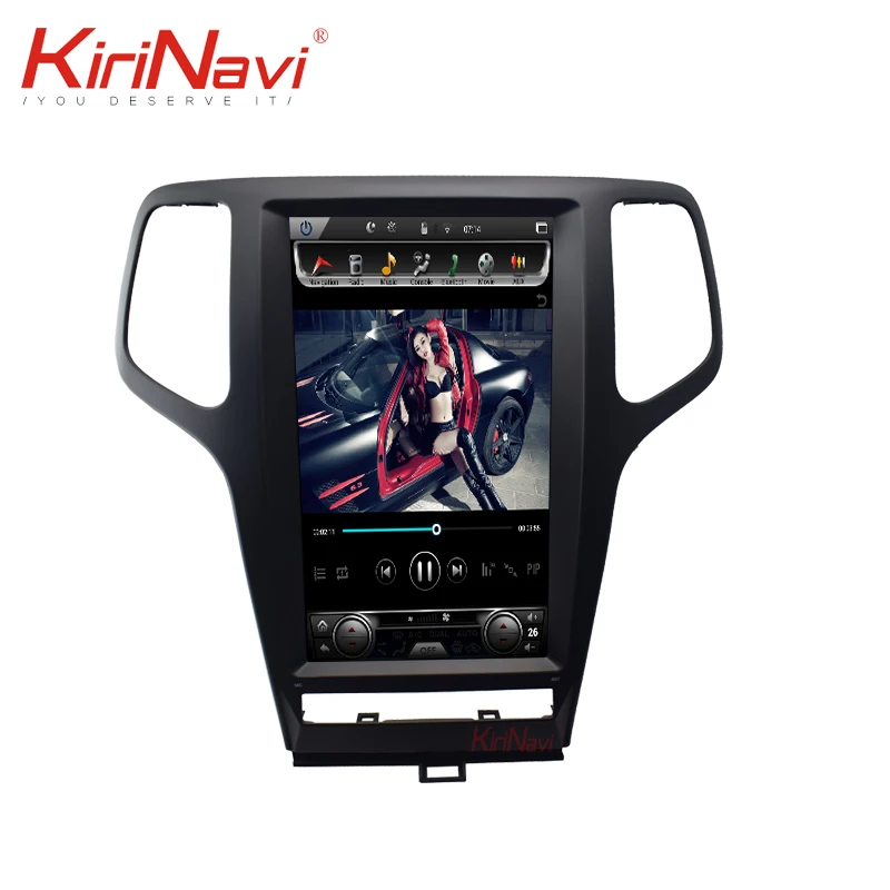 Best KiriNavi Vertical Screen Tesla Style 13.6" Android 6.0 Car Radio GPS Navigation For JEEP grand cherokee Car Dvd Player 2009-2013 3