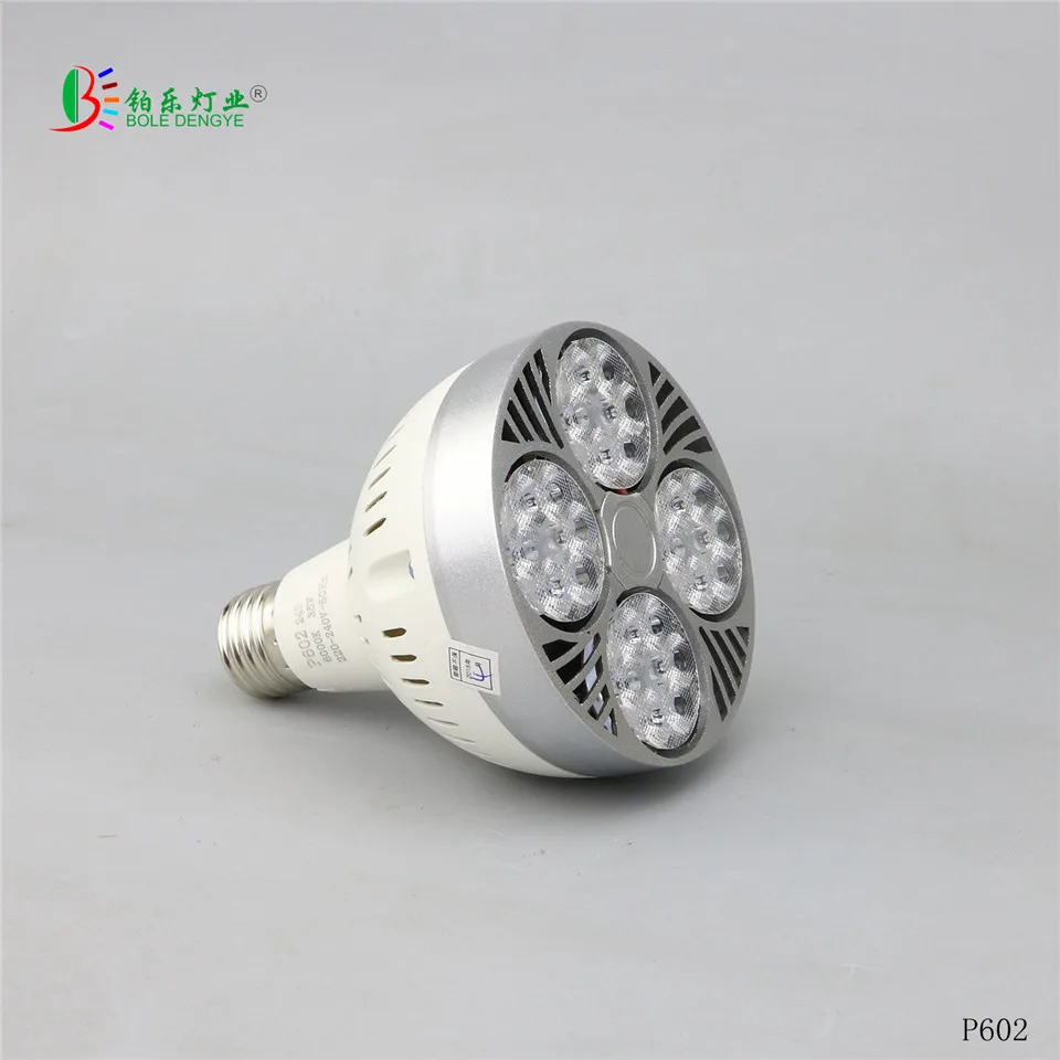 Led PAR30 P51 P612 P615 P23 P602 P616 P53 лампа 35 Вт 40 45 Трек свет Прожектор Лампа E27 COB LED теплый