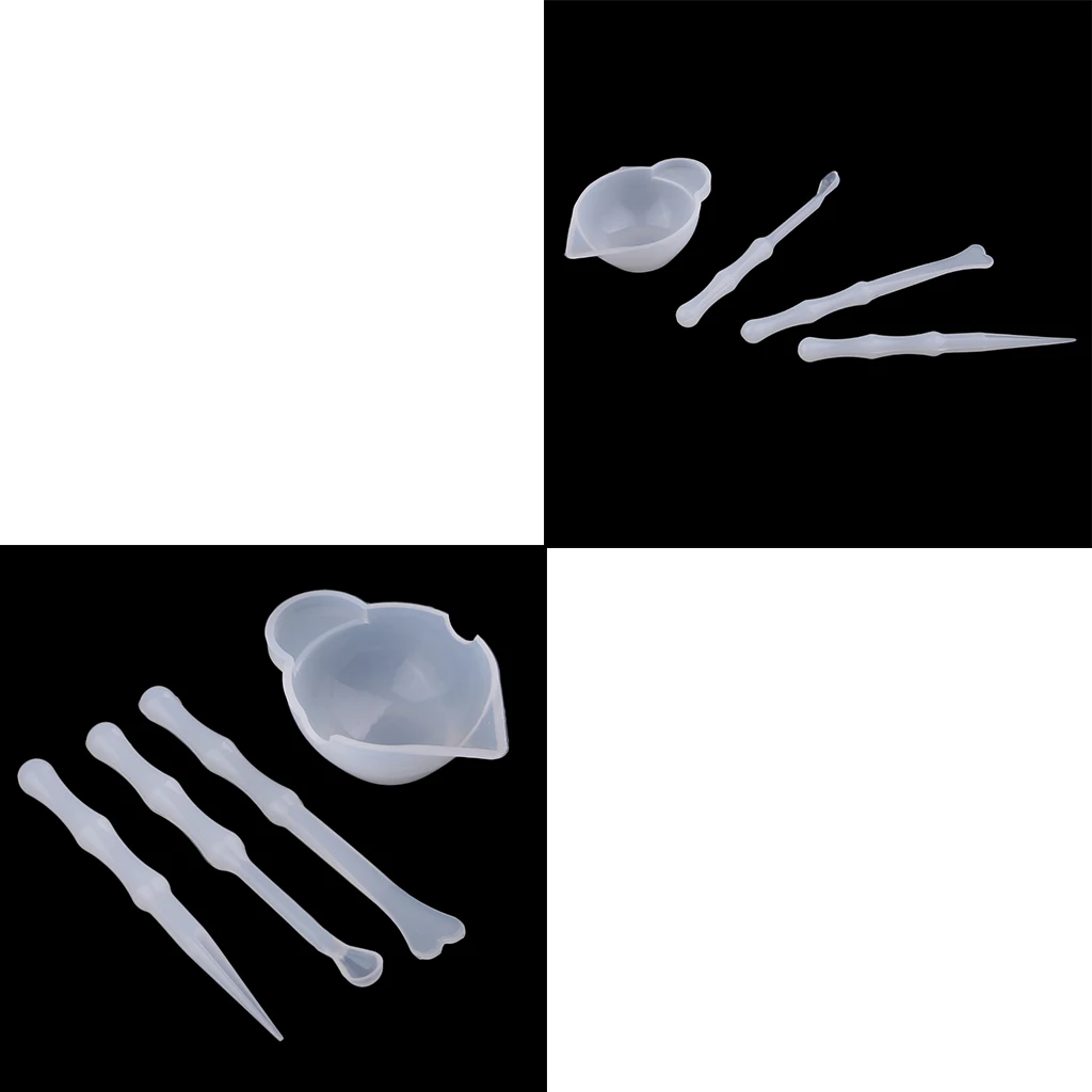 8 Pieces Silicone Cup & Stirrers for Resin Color Mixing UV Resin Epoxy Resin Equipment DIY Jewelry Tools