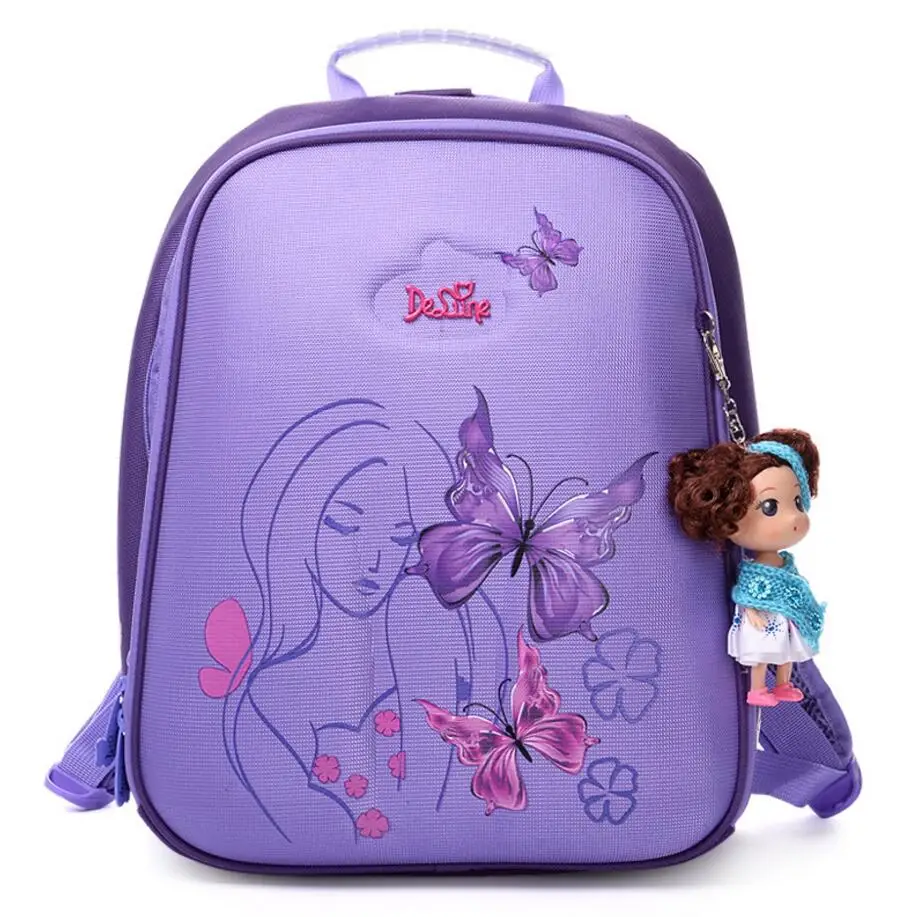 

New High Quality Orthopedic Waterproof Children School Bags Girls Primary 1-5 Grade School Backpack Kids Birthday Gift Mochila